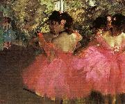 Edgar Degas Dancers in Pink_f oil painting reproduction
